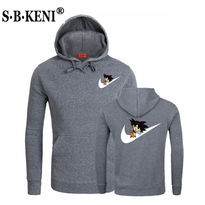 2019 New Anime Hoodies Dragon Ball Z Pocket Hooded Sweatshirts Wukong Hoodie Pullovers Men Women Long Sleeve Outerwear New Hoody