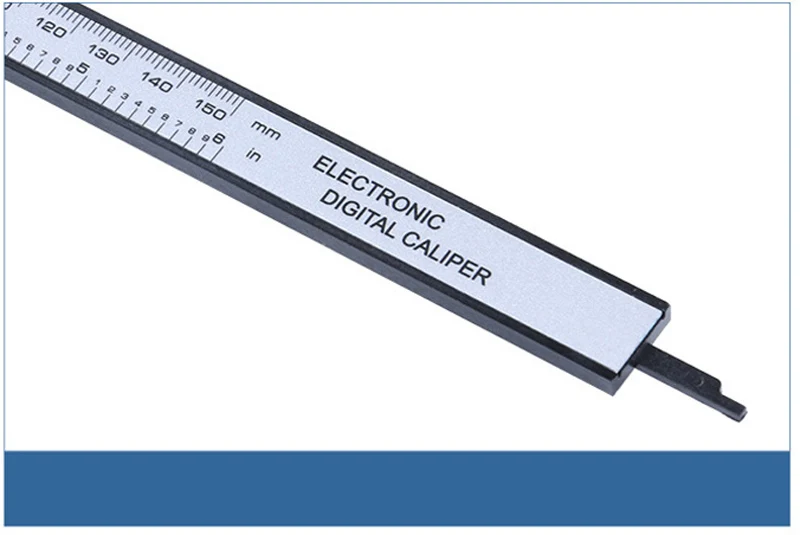 1 шт. Измерительный Инструмент 0-150 мм 6 Дюймов Пластик Цифровой ЖК-Электронных Углеродного Волокна Штангенциркуль Правило Датчик микрометр