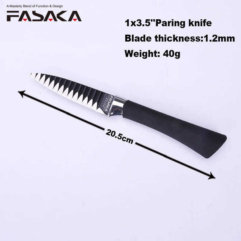 FASAKA нержавеющая сталь 3 шт. кухонные ножи кухня комплект с 8 ''дюймовый шеф