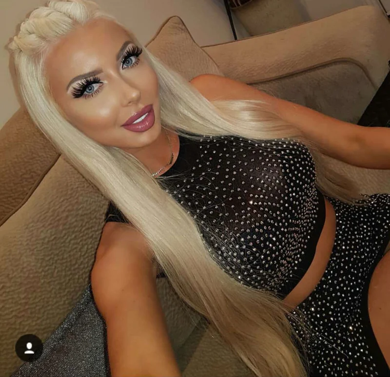 Top Quality Black 2 Pieces Set Mini Sheath Bright Bandage Dress Night