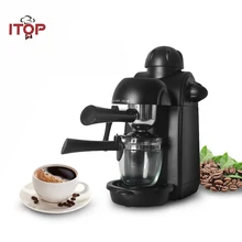 ITOP 5 Bar Household Semi-automatic Espresso Coffee Maker Italian Coffee Machine Electric Milk Foam Cappuccino Maker 220V
