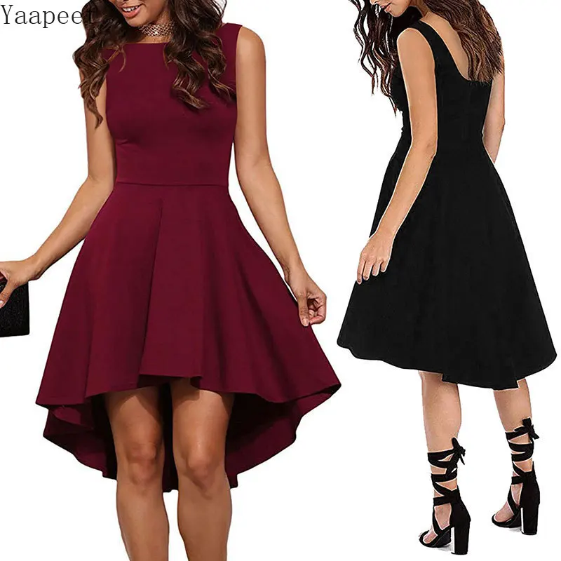 

Round Neck dress summer 2019 feather Unique Ruffle Dress Fold Backless Hepburn Mini Dress Women Fashion sukienka vestidos