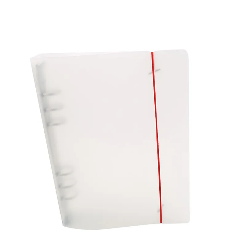 Пластиковый зажим папка Классический прозрачный простой блокнот свободное кольцо в форме листика связующий дневник план Обложка Канцтовары A4/A5/A7