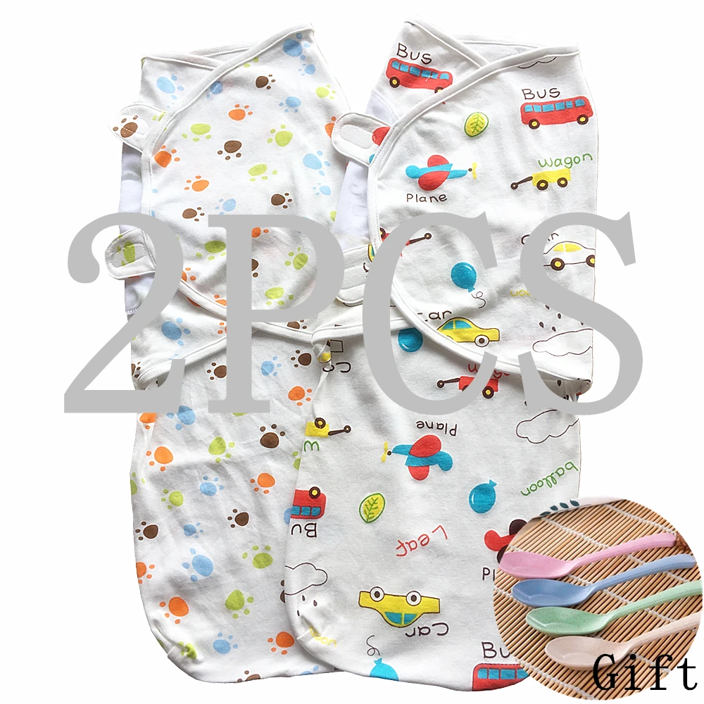 

Two pcs Newborn Baby Swaddle for promotion, Hold Wrap Warm Infant Envelope Swaddling Sleepsacks Infant B