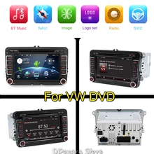 4 ядра Android 7,1 2Din 7 дюймов dvd-плеер автомобиля для VW GOLF 5 6 поло PASSAT CC JETTA TIGUAN TOURAN EOS шаран SCIROCCO CADDY
