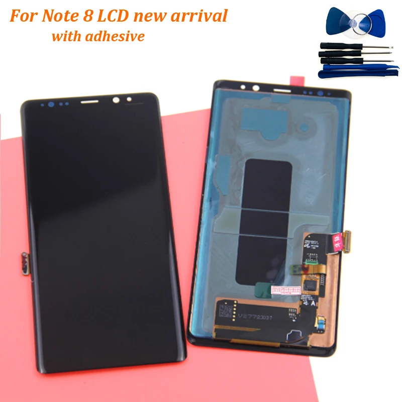 Супер Amoled 6,3 ''Замена ЖК для SAMSUNG GALAXY Note 8 Note8 N9500 дисплей кодирующий преобразователь сенсорного экрана в сборе