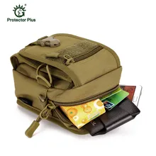 Military Tactical Nylon Waterproof Molle Pouch Running Package Camouflage Climbing Travel Hiking Bags For 5.5 inch Mobile Phone