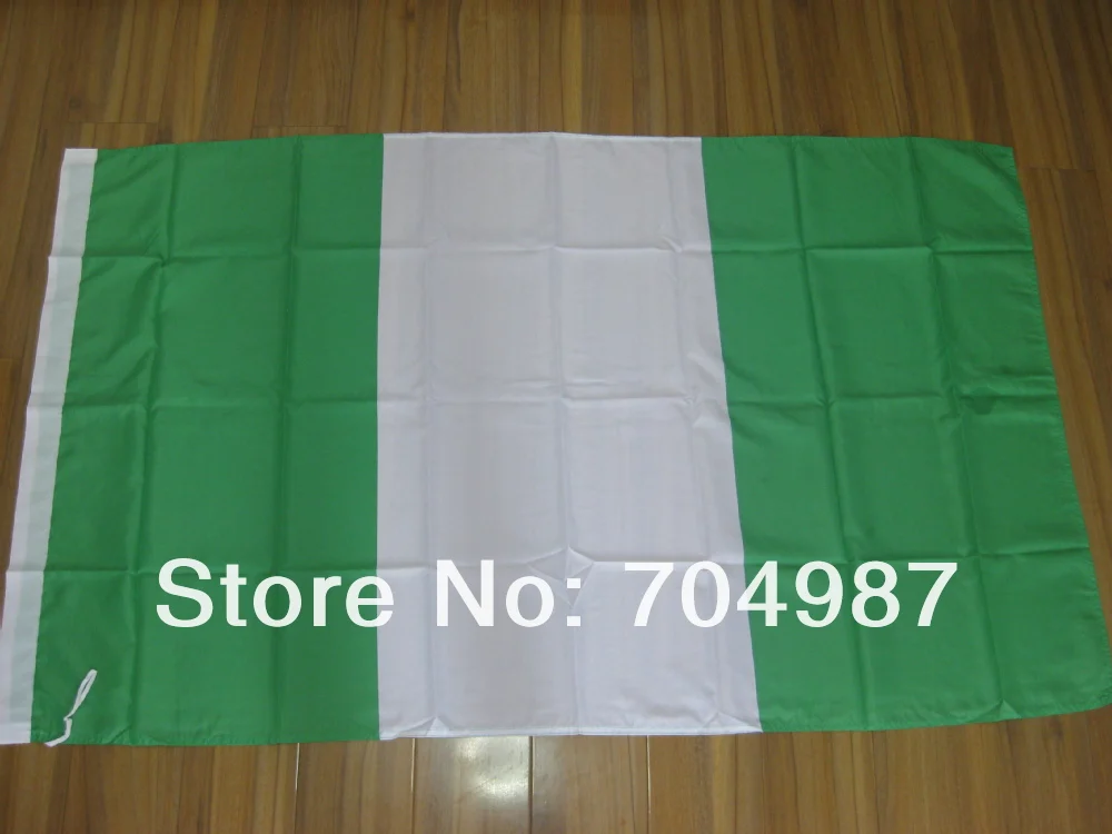 150 x 90 Nigeria flag banner free shippingin Flags, Banners
