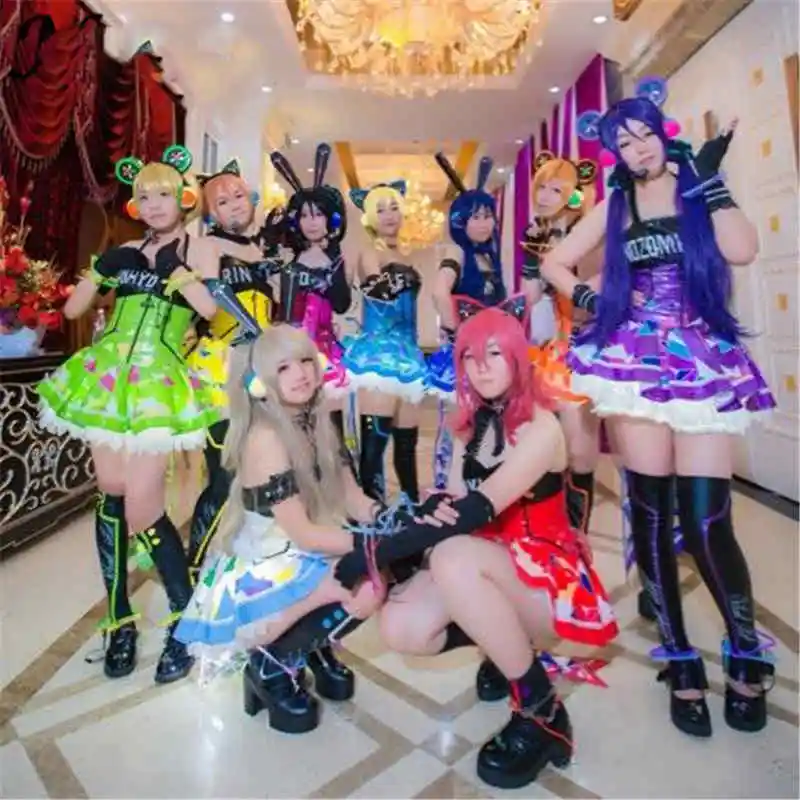 Cyber Idolized LED Game Awaken All Members  Cosplay Dress Love Live 
