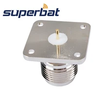 Superbat 10 шт. N 4 отверстия панель крепление Джек женский с припоя терминал RF разъем