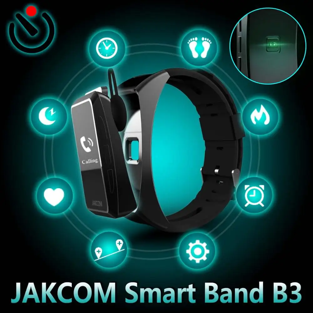 Smart Band Jakcom B3 стерео наушники Спорт браслет 2in 1 сенсорная кнопка ТПУ сведения о вызове нажмите дистанционного автоспуска