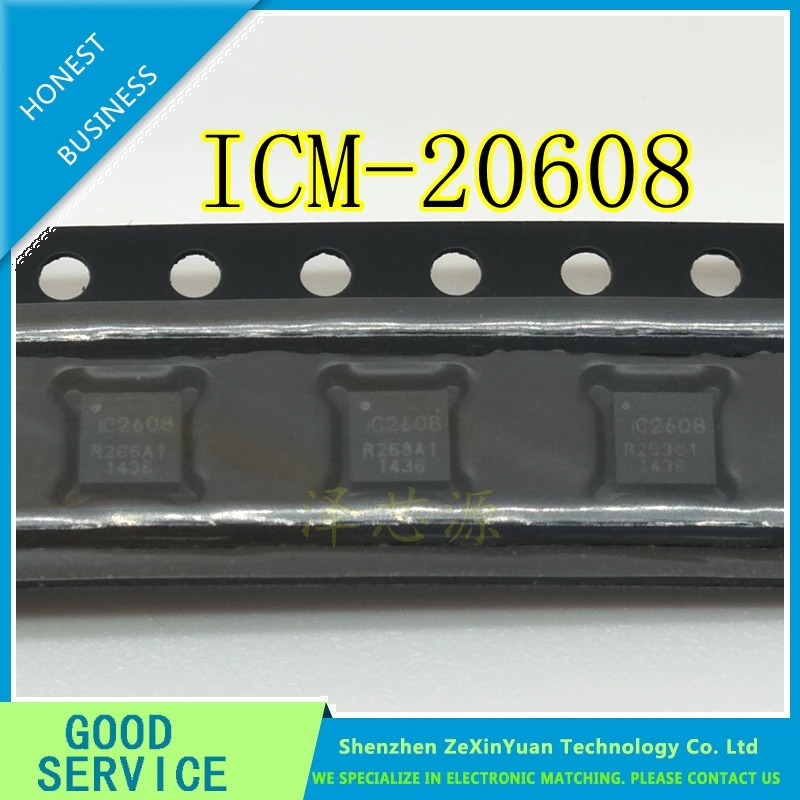 

5PCS ICM-20608 IC2608 LGA-163 Axis Acceleration 3-Axis Gyroscope 6-Axis Attitude Sensor