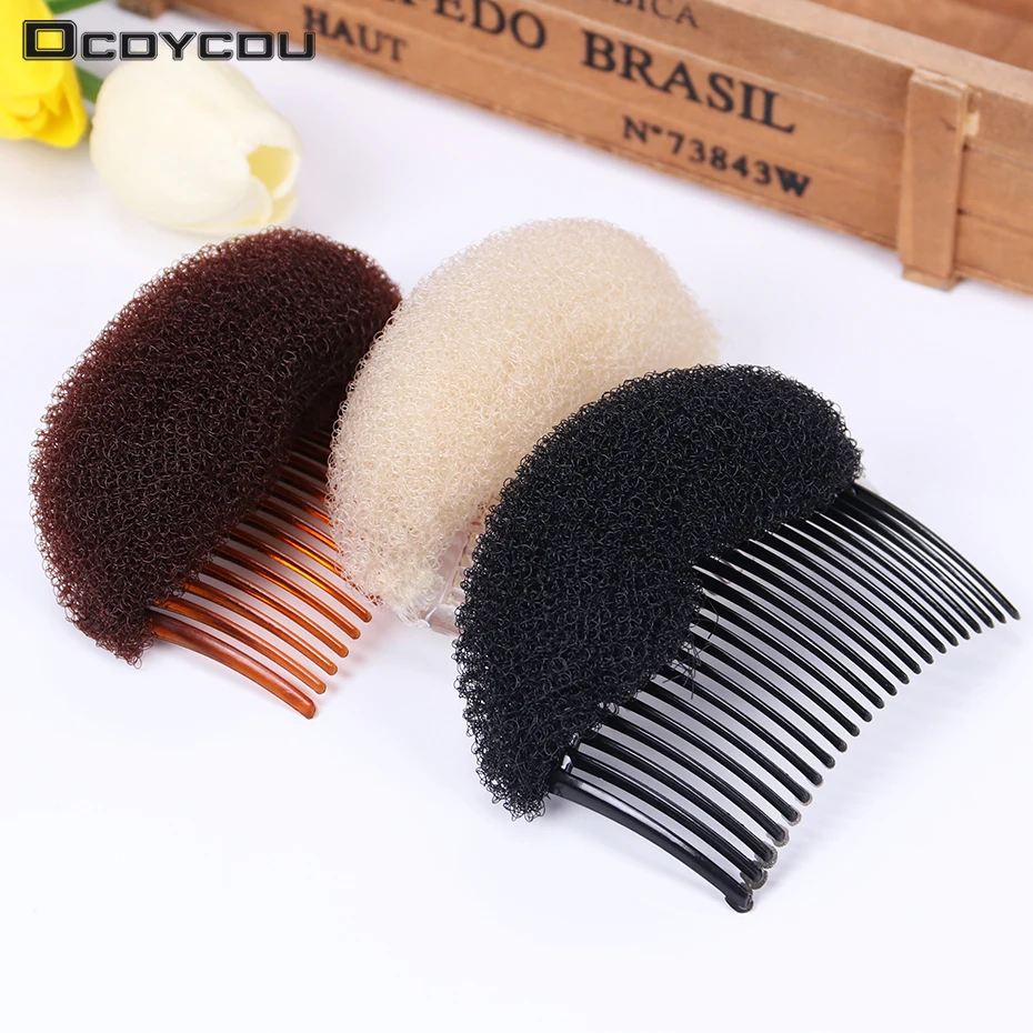 Best Korean Style Princess Modelling Fluffy Clip Hair Styling Fashion Sponge Comb Heighten Hair Combs Hair Accessories
