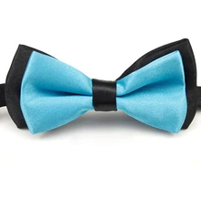 Регулируемые галстуки из атласа для мужской смокинг для свадебной вечеринки простой галстук для мальчика деловой бабочка Формальные одноцветные галстуки-бабочки