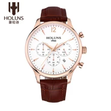 Top Marque HOLUNS Hommes de Montre Étanche Affaires de Sports Occasionnels Montre-Bracelet De Luxe Mâle Quartz Montres Horloges relogio masculino