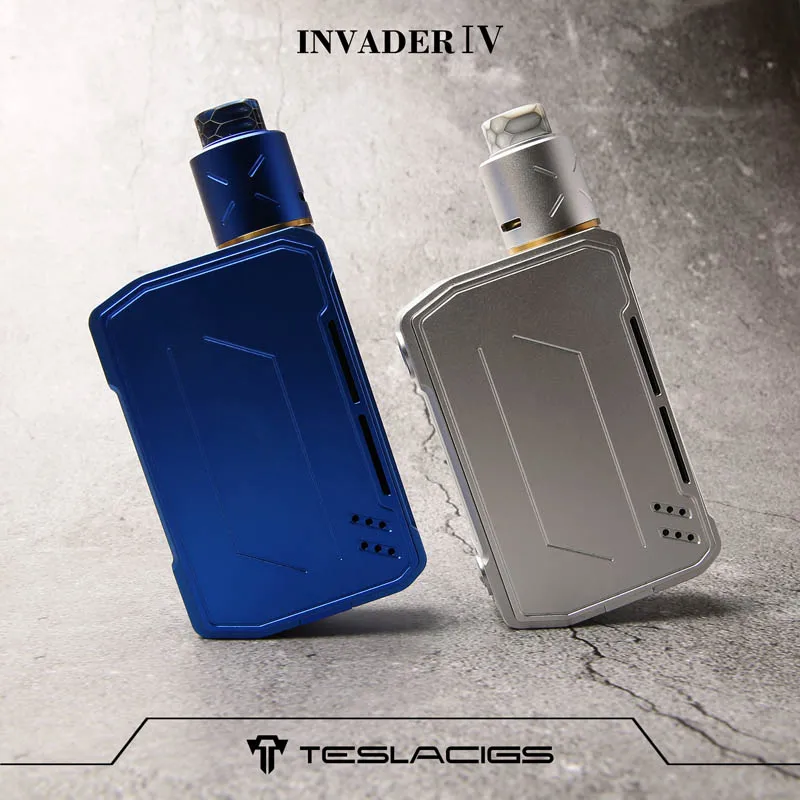 Оригинальный Tesla Invader IV 4 Teslacigs 280 Вт бокс мод с двойной катушкой RDA бак Vape
