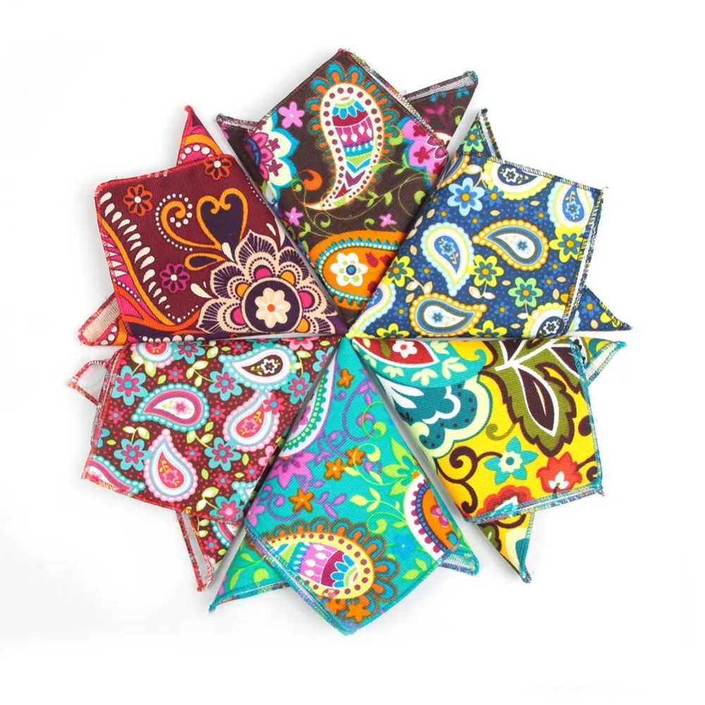 Handkerchiefs Men Cotton Pocket Square Dress Handkerchief Mens Pocket