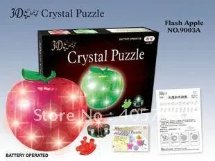 DIY TOY 3D Crystal Puzzle (apple) Educational toy