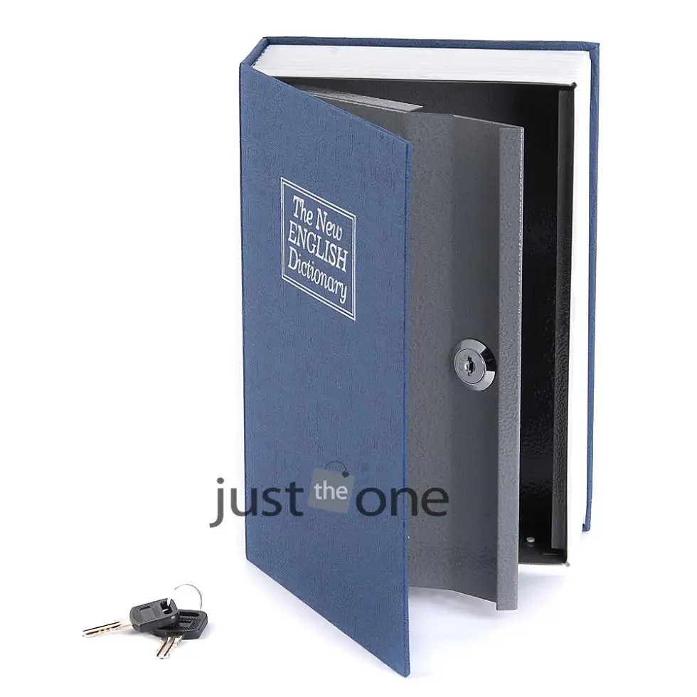 Security Dictionary Book Cash Money Jewelry Safe Storage Box Metal Case with lock | Дом и сад