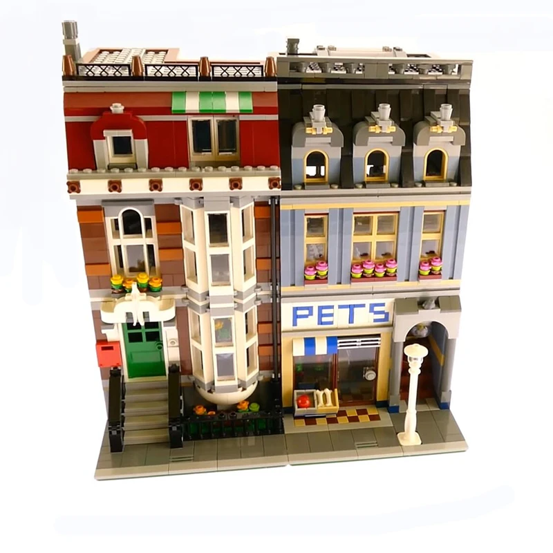 Lepinblocks набор «городская улица» с привидениями 15003 16007 15009 10218 10228 10224 строительные блоки рождественские кирпичи игрушечный домик