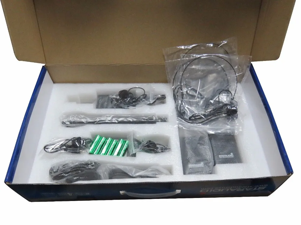 packing of 4ch wireless uhf dj pa mics system microphone