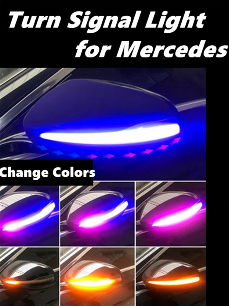 

for Mercedes Benz C Class W205 C200 E Class W213 Dynamic Turn Signal Light LED Rearview Mirror Indicator Blinker Light