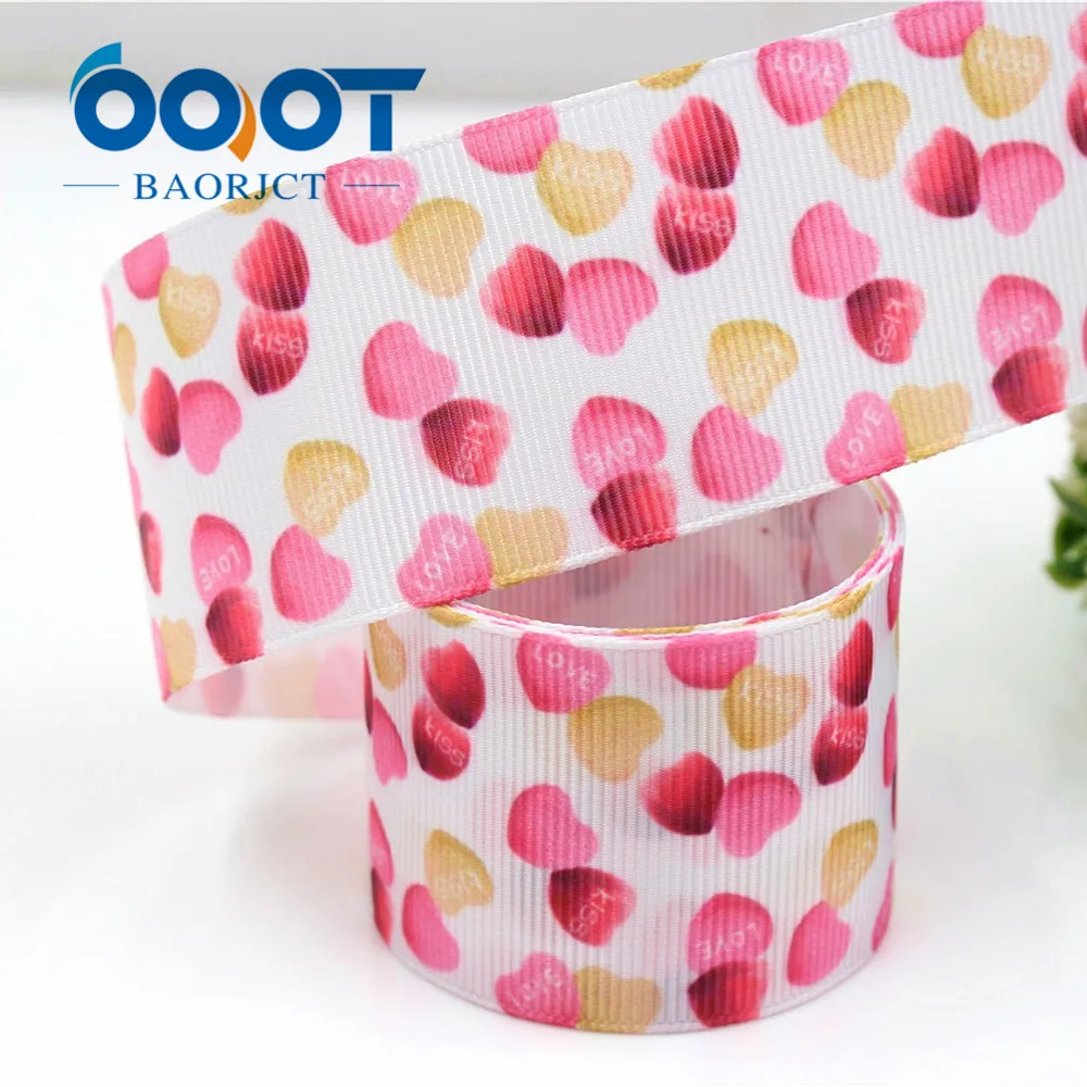 

1-1/2" Wide 38mm Rose red Love Printed Grosgrain Ribbon 10 Yards DIY For Hair Bows & Crafts Wedding Birthday Party decoration