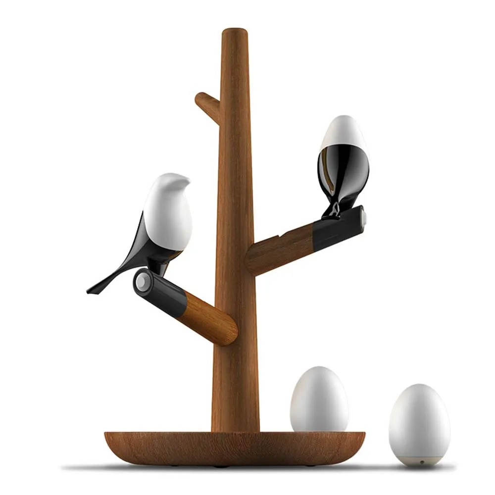 

Bird Style LED Night Lights With Wooden Tray USB Rechargeable Human Touch Sensor Table Lamp Wall Magnetic Decorative Lighting