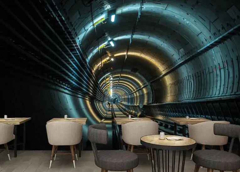 Beibehang модные Фэнтези абстрактные 3d расширенное пространство обои космический туннель Ресторан фон Настенные обои для стен 3 d