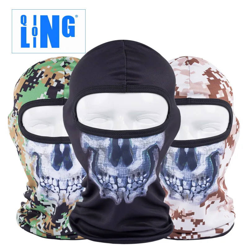 2016 New Camo Ghost Skull Full Face Mask Tactic Camouflage Special