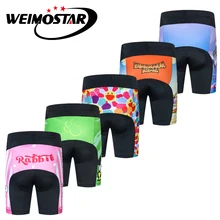 Летние велосипедные шорты Coolmax с 3D подушечкой, Детские Бермуды, дышащие спортивные шорты для мальчиков и девочек, детские велосипедные шорты Ciclismo