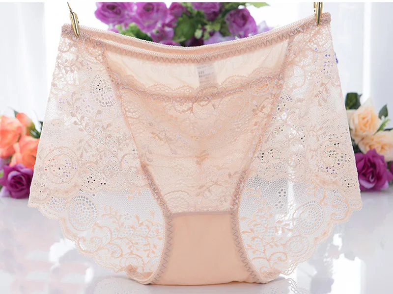 Murushe Sexy Underwear Panties Female Transparent Lace Sliming Brief Ladies Girls Intimates Lingerie Summer Mutandine Donna (19)
