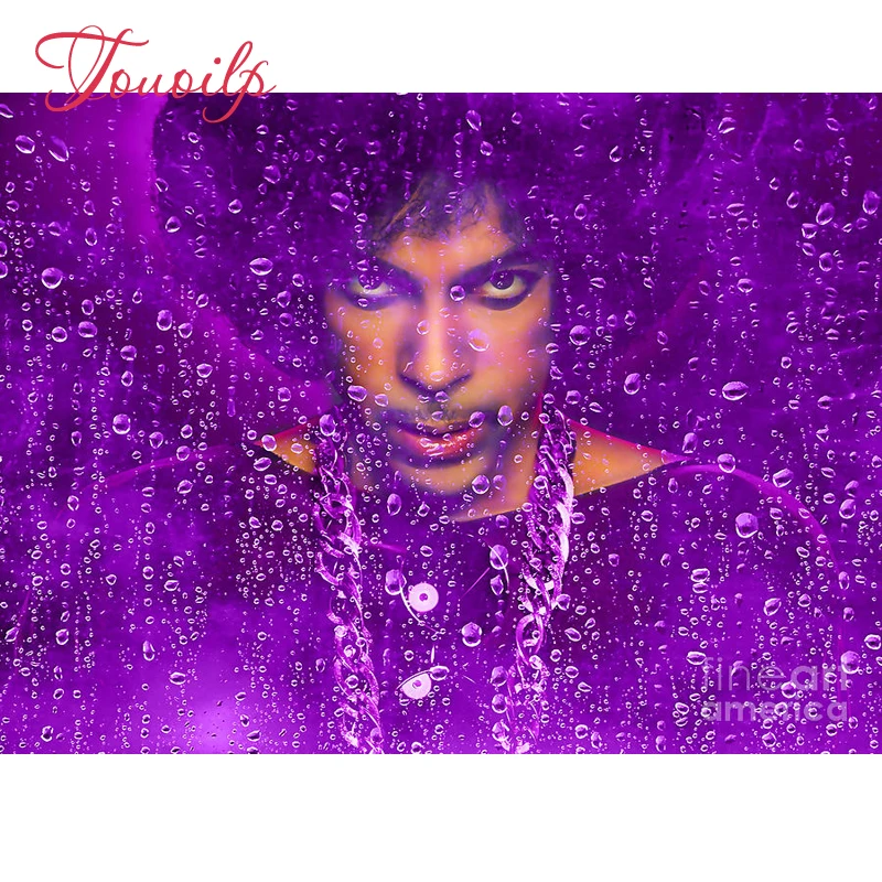 5D DIY spuare&round Prince purple rain diamond painting crystal