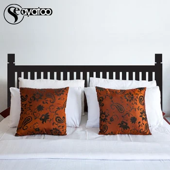 

Modern Headboard Bed Board Removable Wall Vinyl Sticker Bedroom Art Stickers Decor 68x155cm
