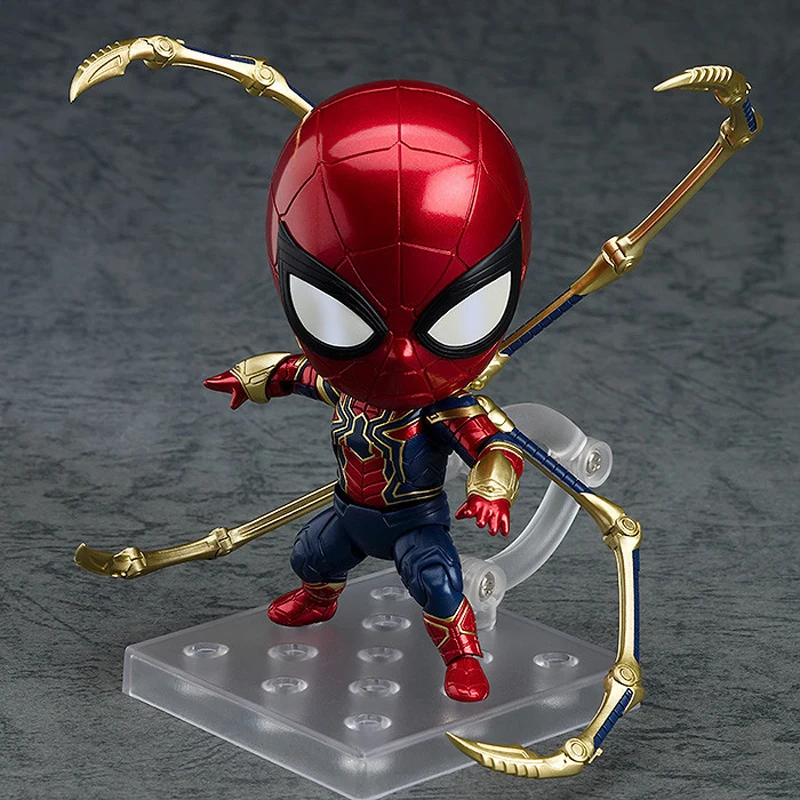 Nendoroid 4 &quotгерой Marvel Человек паук Железный Паук #1037 в коробке 10 см ПВХ аниме фигурка
