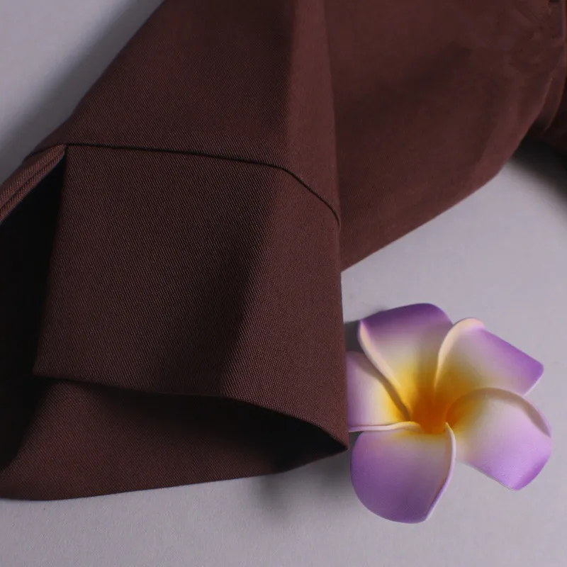 Autumn/Winter Three Quarter Sleeve Fashion Spa Beauty Uniform Custom-made V Neck Top+Long pants Sets Workwear Cafe Uniforms