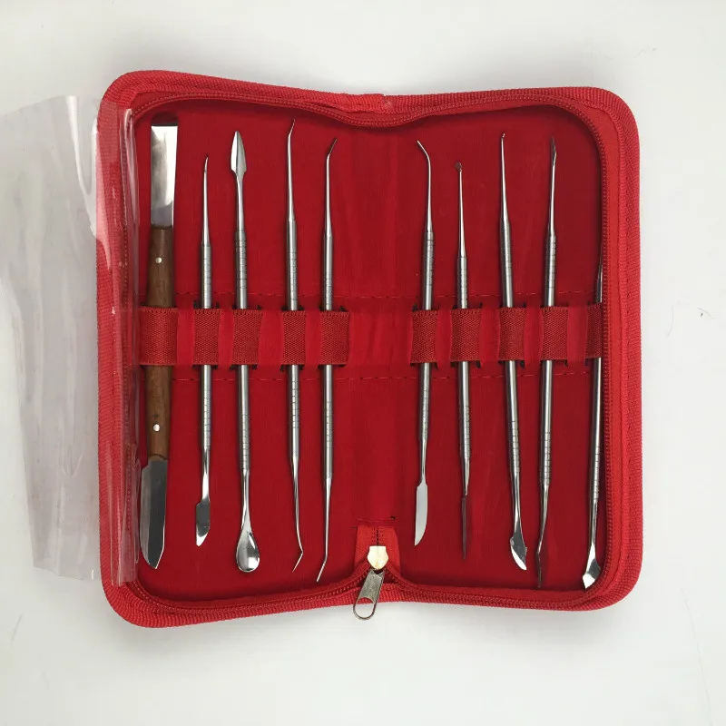 10 Piece/set High Quality Dental Wax Carver Dental Lab Wax Graving