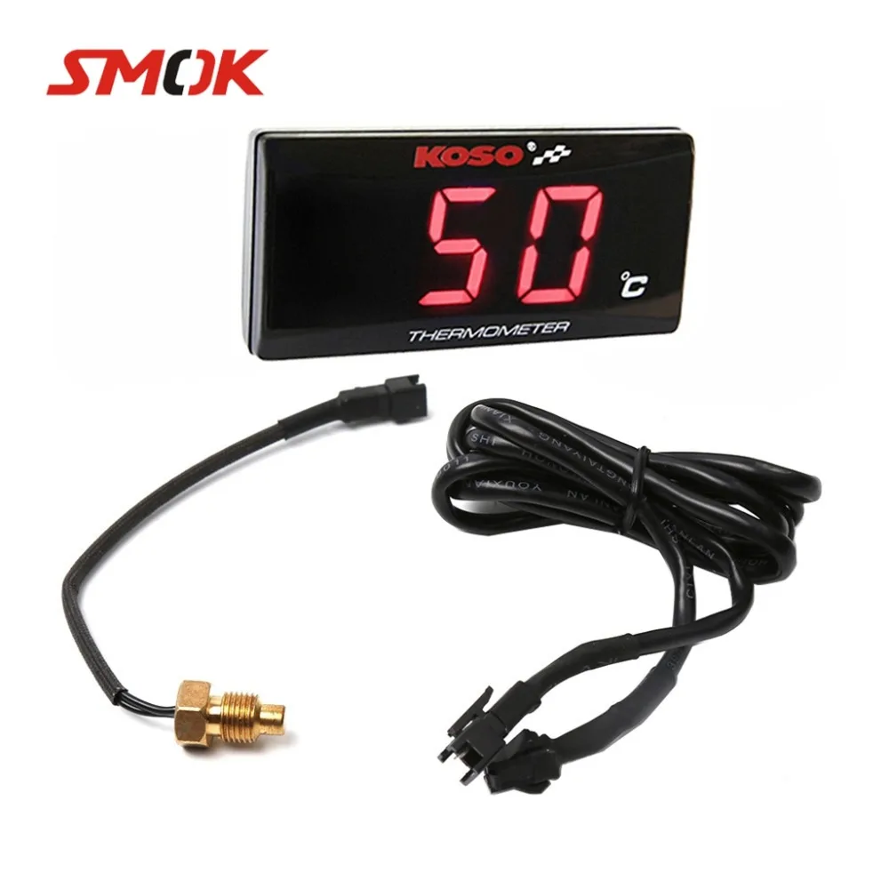 SMOK For KOSO Yamaha Xmax 300 Universal Motorcycle Instruments Thermometer  Water Temp Temperature Digital Display Gauge Meter - AliExpress