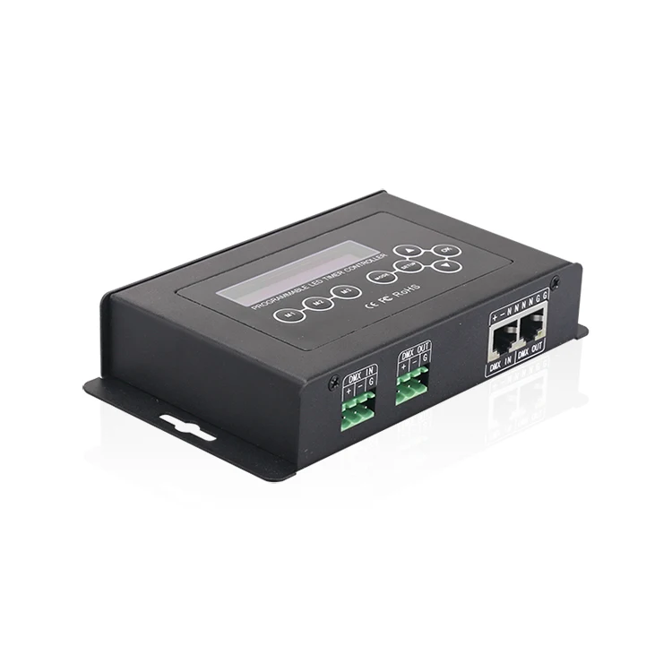 DC9V постоянное напряжение 4 канала регулировка яркости DMX512 Выход программируемый DMX512 таймер диммер контроллер светодиодный освещение