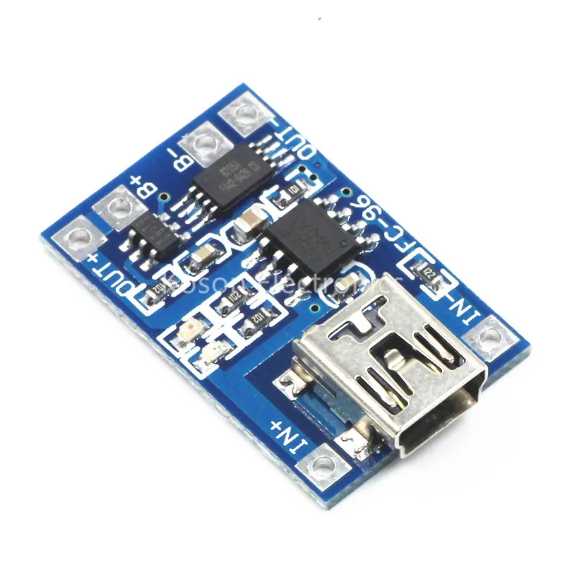 Литий модуль зарядного устройства аккумулятора доска мини 5В USB 1A Li Ion Батарея