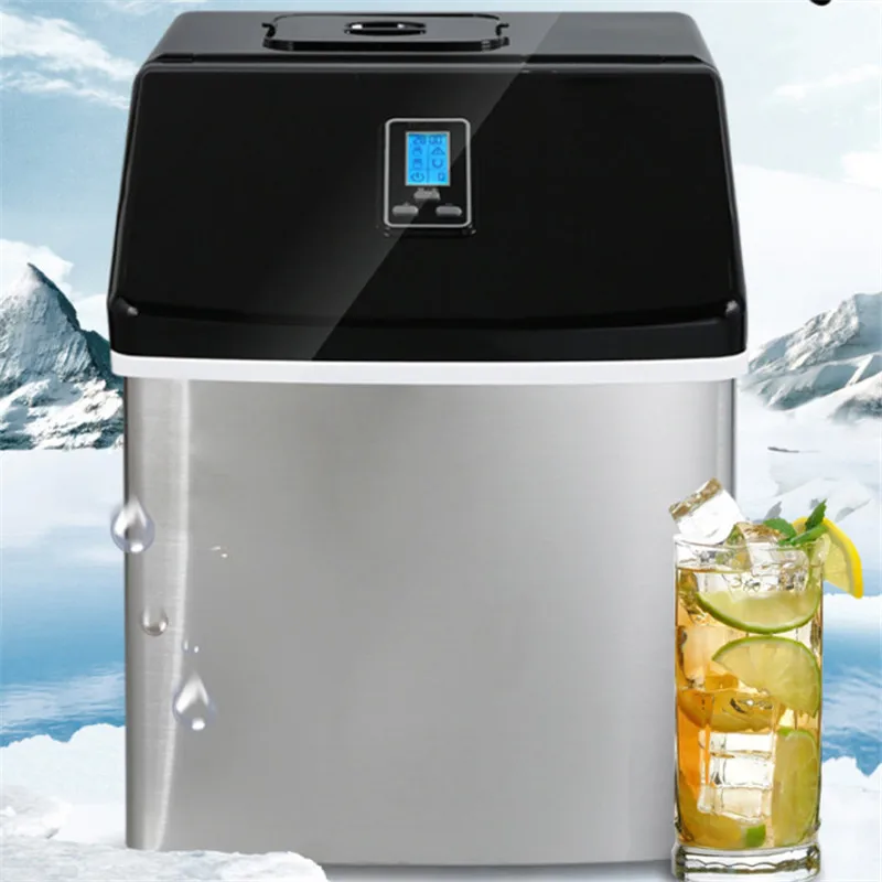 

Jamielin 25kgs/24H Automatic Electric Ice Maker Portable Bullet Round Block Ice Cube Making Machine Small Bar Coffee Shop