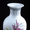 Jingdezhen ceramic vase moon bird fishtail vase  pastel peony vase Home Furnishing modern ecoration 3