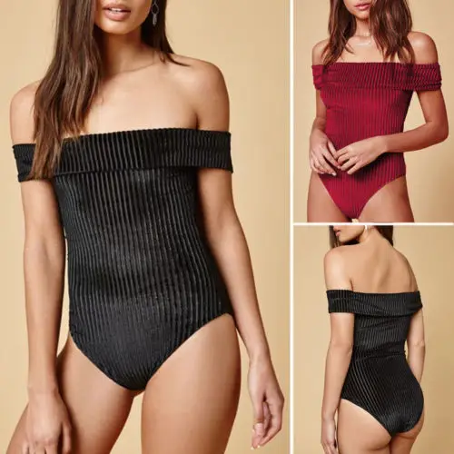 Summer Women Swim One Piece Bikini Push Up Padded Bodysuit Swimsuit Off 
