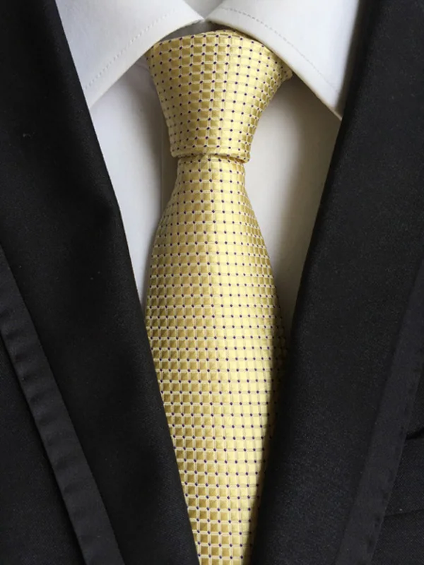 Продавец фабрики 8 см мужской классический галстук жаккардовые тканые галстуки в Горошек клетчатые модные деловые галстуки вечерние аксессуары - Цвет: YSXT145