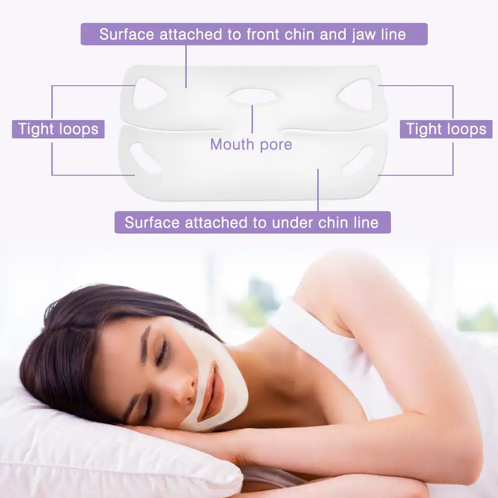 ELAIMEI Lifting Face Masks V Shape Face Slim Chin Check Neck Lift Peel-off Mask V Shape Face Slimming Bandage Skin Care TSLM1