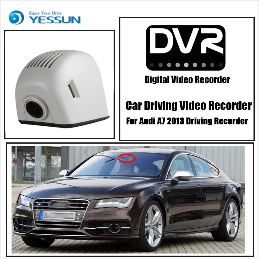 Compare YESSUN voor Audi A7 4G8 S7 RS7 2010 ~ 2017 Auto DVR Wifi Video Recorder Dash Cam Camera Nachtzicht APP Controle Telefoon FHD 1080 P