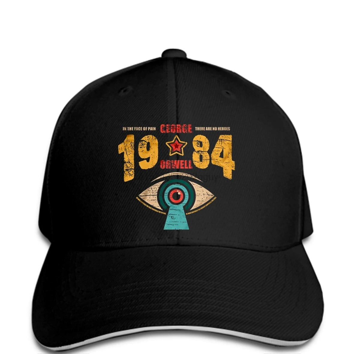 funny Baseball caps Ninen Eighty Four 1984 Mens cap Orwell