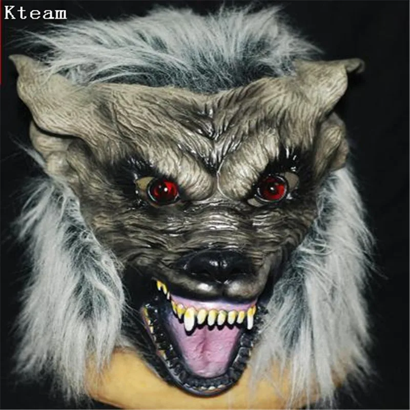 Новая маска волка, маска оборотня, косплей, голова животного, костюм на Хеллоуин, маска zombi, страшная маска оборотня, жуткая ползающая маска "Дракулы"