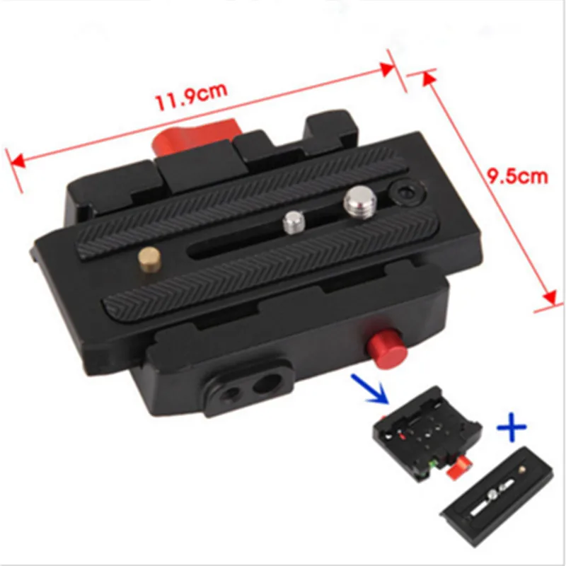 Jadkinsta алюминиевая камера штатив монопод P200 зажим QR адаптер + Quick Release Plate для Manfrotto