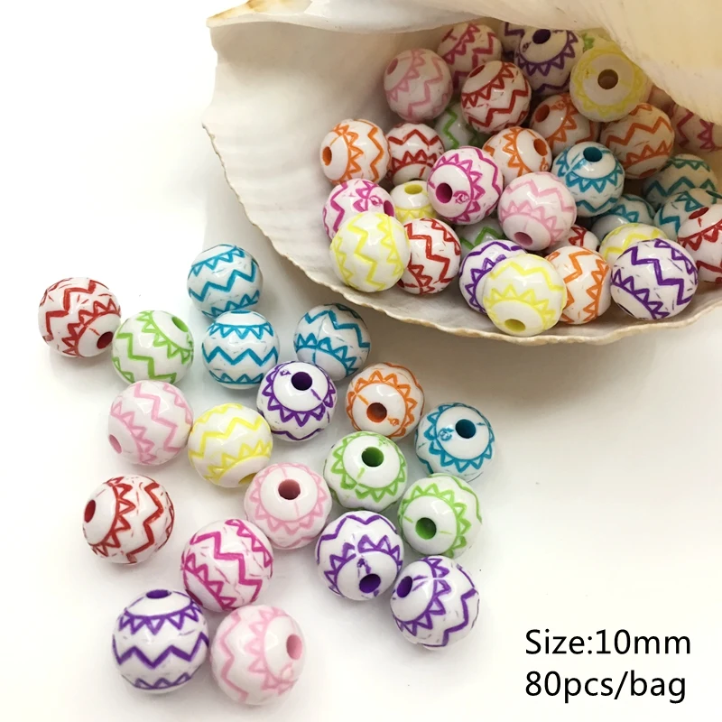 

Meideheng Arcylic Bohemia style Wavy fringe Gear stripe mixed color toothpick Bamboo beads for jewelry accessories high quality